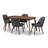 4 - Person Solid Wood Solid Wood Top Four Leg Dining Set-28199605