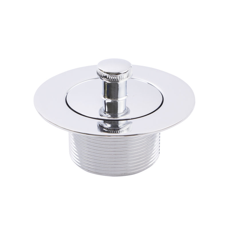 SUPPLYGIANT Lift and Turn Tub Drain Stopper, 1-1/2 Bathtub Drain Assembly, Nickel Plated Finish, Nickel Plated