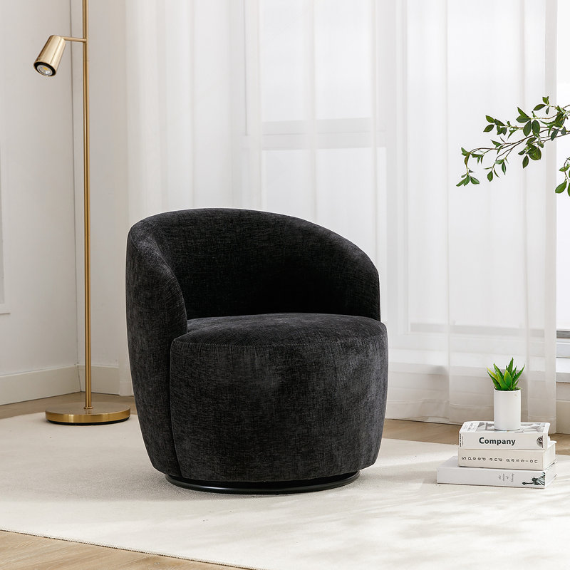 Swivel Accent Armchair Barrel Chair With Premium Materials And 360° Rotation, Ideal For Various Indoor Spaces And Comfortable Seating