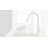15.35 In. Single Handle Pull Down Sprayer Kitchen Faucet Commercial Sink With 360° Swivel Spout & Deck Plate-116078894