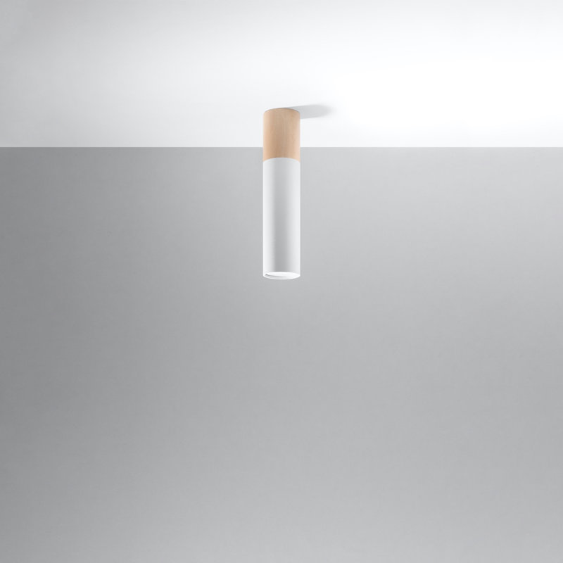Anstice Fabric Semi Flush Mount, White