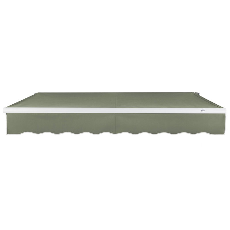 Awntech Maui Patio Retractable Awning, 20' W x 10' D, Manual, Sage