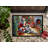Great Pyrenees and Santa Claus Doormat-43966901