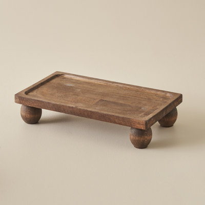 Support de service rectangulaire en bois