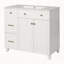 Meuble-lavabo de 36 po avec lavabo en céramique, tiroirs standard et double couche, portes à fermeture en douceur, tablettes réglables, armoire de rangement moderne pour petites et moyennes salles de bain-112605941