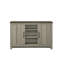 Console 47 po avec tablettes et portes d'armoire pour le vestibule
