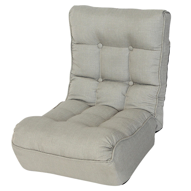 4 segments réglables - améliore le confort du fauteuil gris et du rembourrage en lin