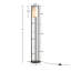 Metal Floor Lamp With Glass Cylinder Shade