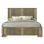 1Pc Queen Bed With LED Light Headboard