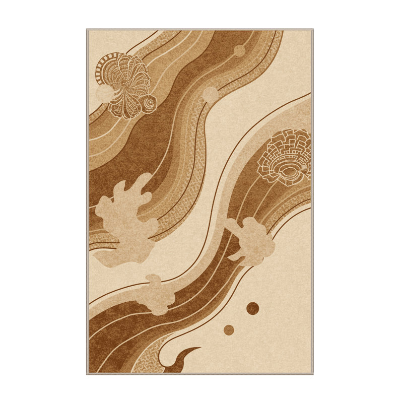 Tapis à motif abstrait moelleux et moelleux de couleur Wkong Sun Wukong, 3 X 5