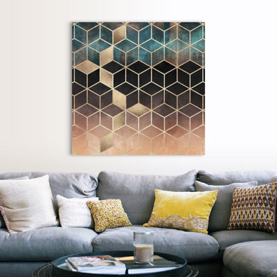Ombre Dream Cubes - impression sur toile