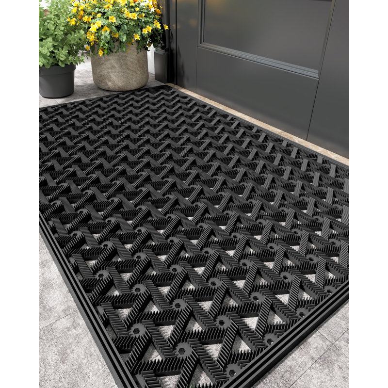 Tapis de bienvenue extérieur pour l'entrée extérieure imperméable du patio,  L 24 po x L 36 po