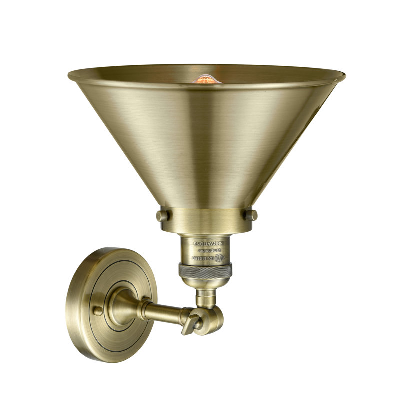 Paylor Semi Flush Mount, Antique Brass, No Bulb Included