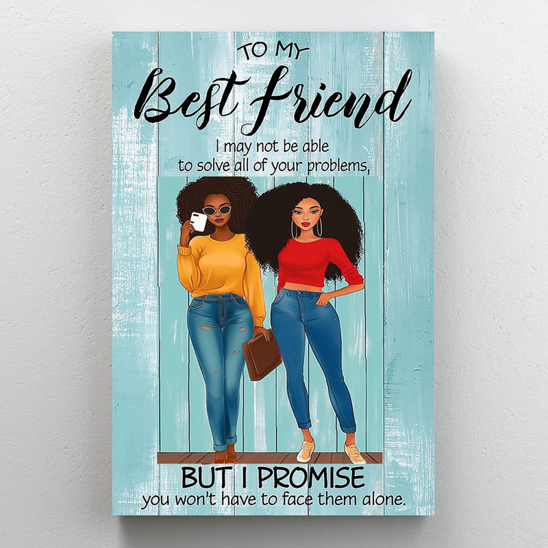 «Ingbert To My Best Friend», reproduction d'art graphique sur toile tendue, H 14 po x l 11 po x P 1,25 po