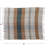 Hand-Woven Cotton Throw with Plaid Pattern and Fringe