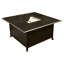Jenese Square Aluminum Propane Smokeless Fire Pit Table with Hidden Fuel Tank