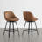 Modern Faux Leather Swivel Counter Stool-1096890795
