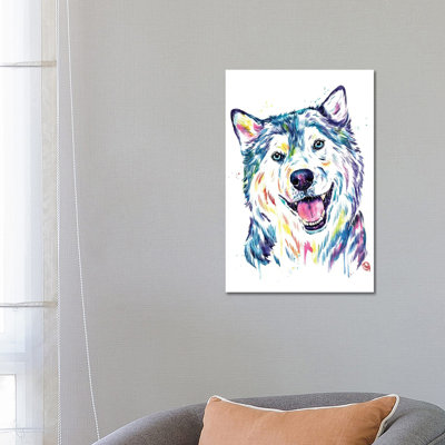 Siberian Husky by Lisa Whitehouse - Wrapped Canvas Gallery-Wrapped Canvas Giclée