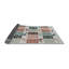 Tapis vert/orange/gris tissé à la machine-1772351493