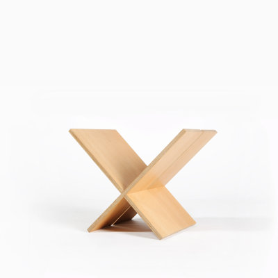 X Wood Free Standing Magazine Rack