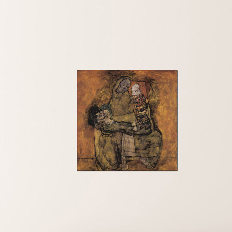 Egon Schiele - Wrapped Canvas Painting, 70cm H x 70cm W x 1.8cm D
