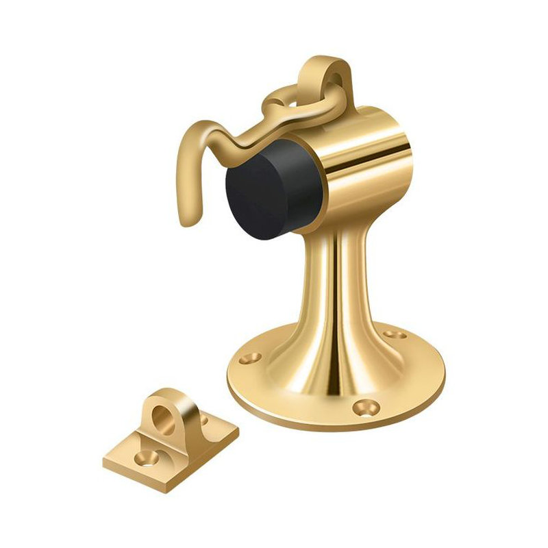 Door Stop, PVD Polished Brass