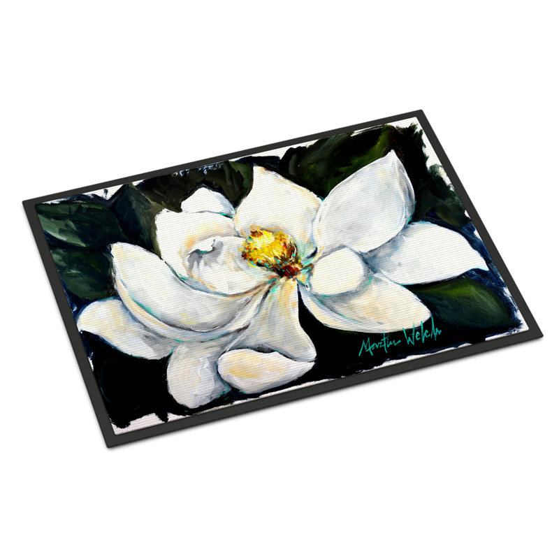 Tapis d'extérieur anti-dérapant NIpinnawasee Sweet Magnolia, L 27 po x L 18 po