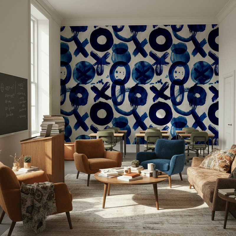Papier peint abstrait mural