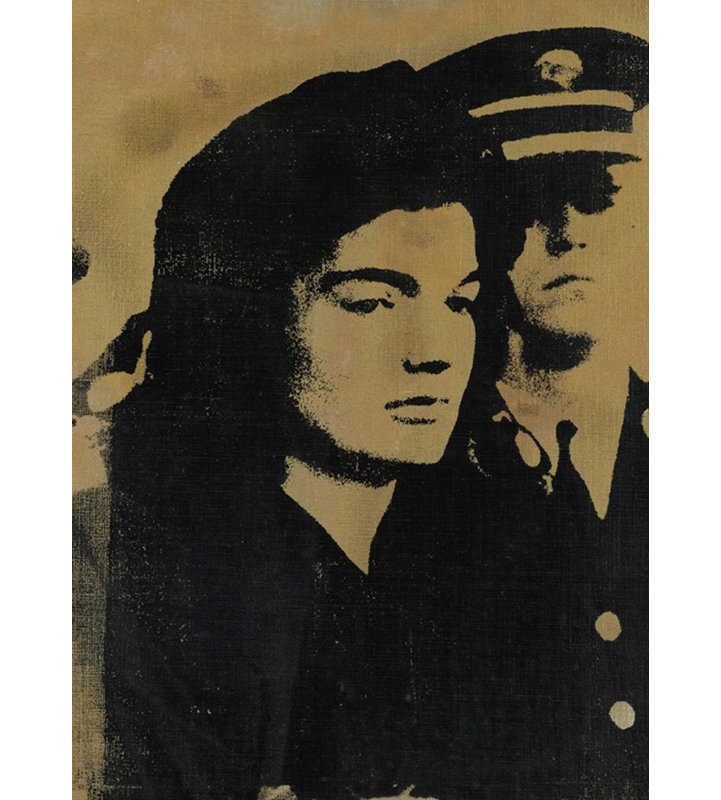 Jackie- With Guard (Facing Left), 1964, 48" H x 35" W