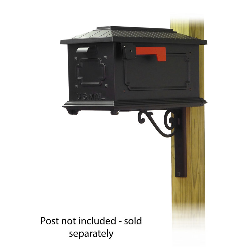 Kingston Aluminum Post Mounted Mailbox