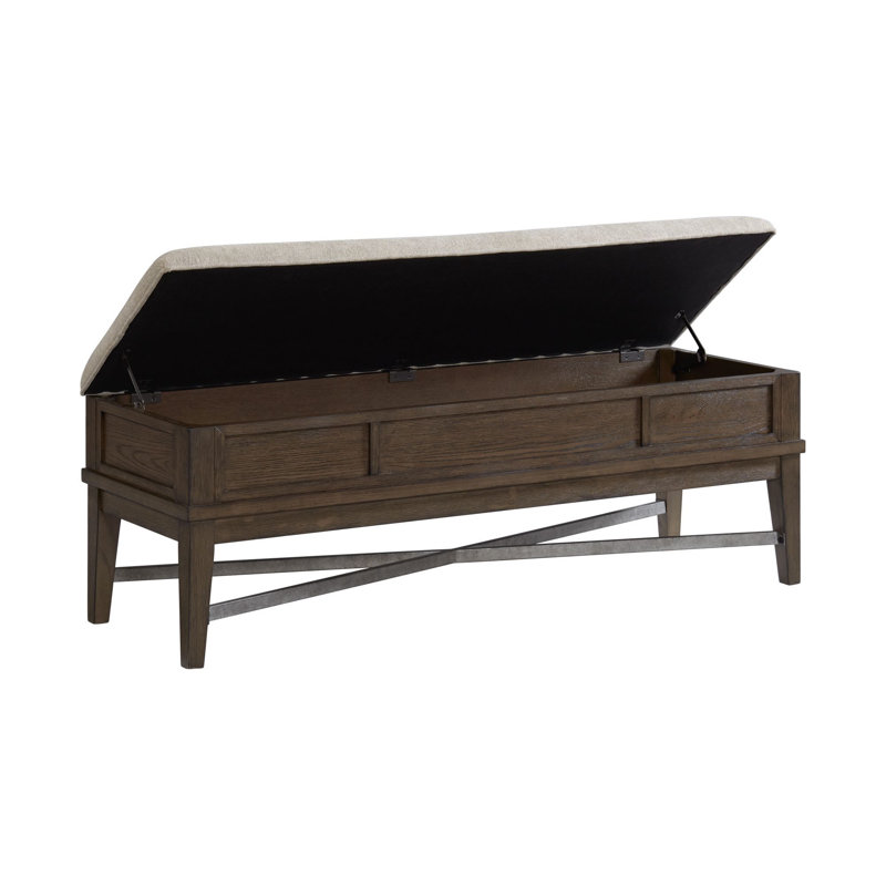 Raaya Polyester Blend Upholstered Storage Bench