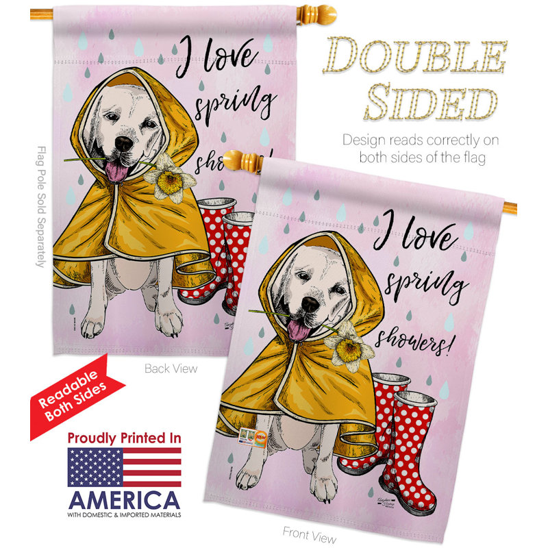 Drapeau de maison en polyester à 2 côtés 40 x 28 po