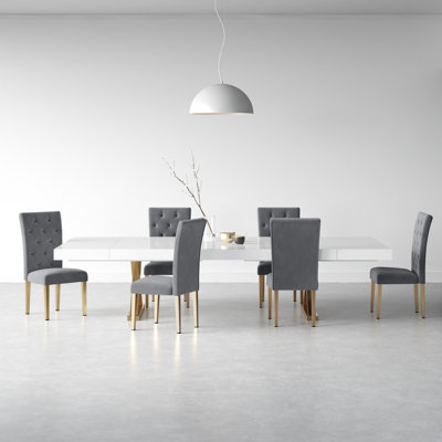 Alexandrie 7 Pieces Double Pedestal Dining Set