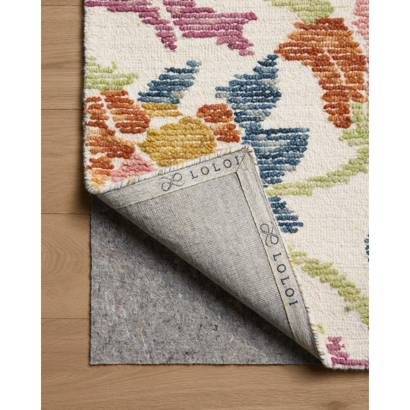 Tapis ivoire / multicolore Loloi Tilly, Rectangle 7 pi 9 po x 9 pi 9 po