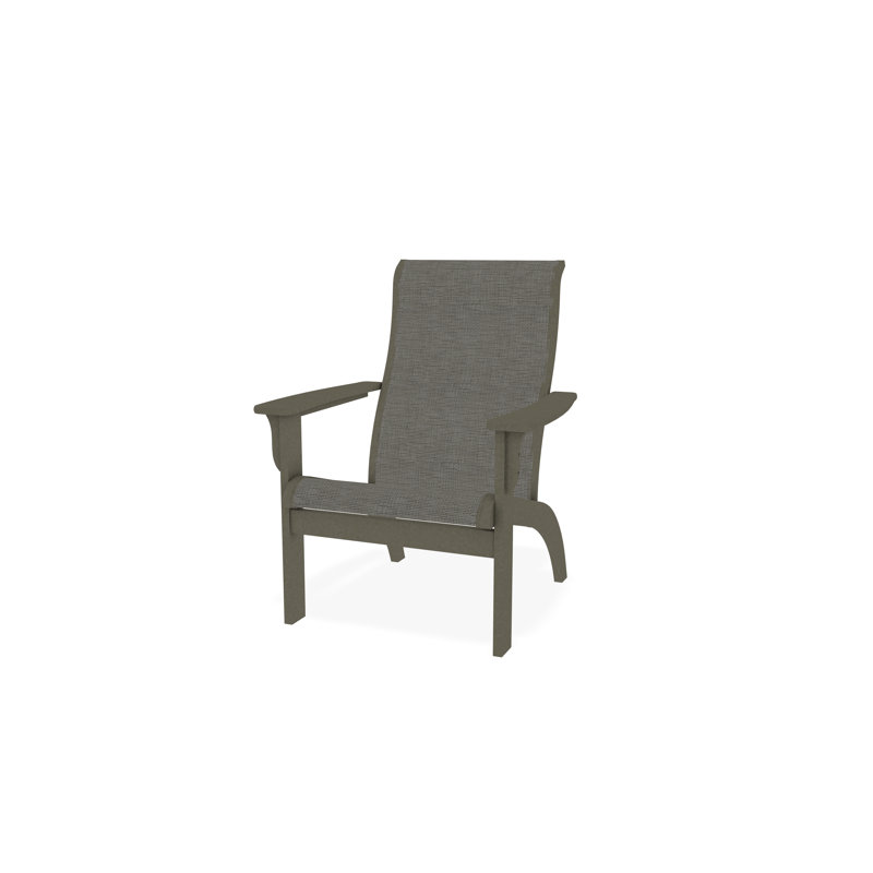 Adirondack MGP Polymer Outdoor Lounge Chair, Storm, Deacon