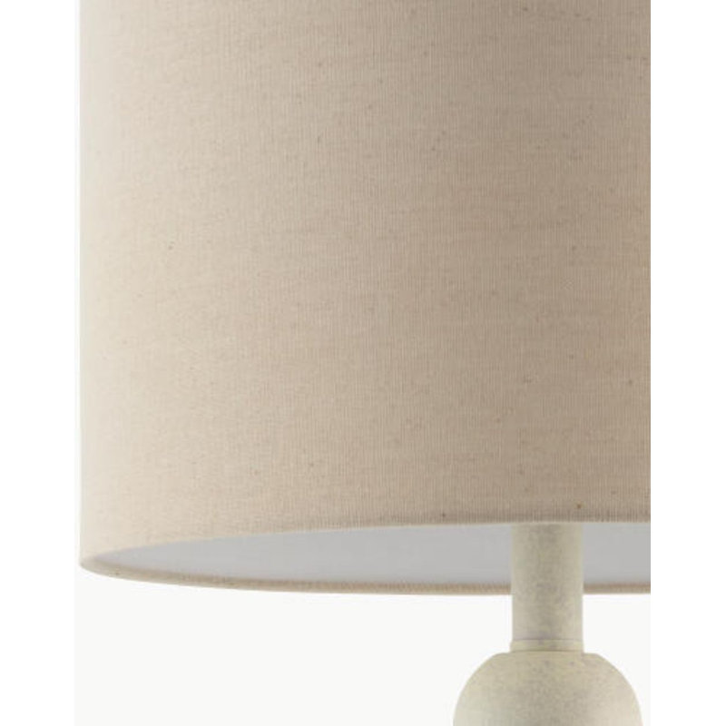 Lampe de table Elaine, Crème, H 27 po x l 13 po x P 15 po, Beige
