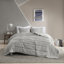Ensemble de courtepointe 100% coton avec garnitures en chenille 3 pièces Mercer-505642518-505642513