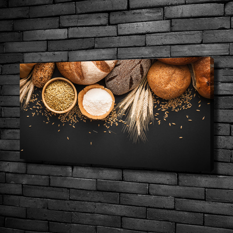 Bread And Wheat - Wrapped Canvas Print