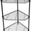 6-Tier Triangle Corner Wire Shelving, Black-1715531180