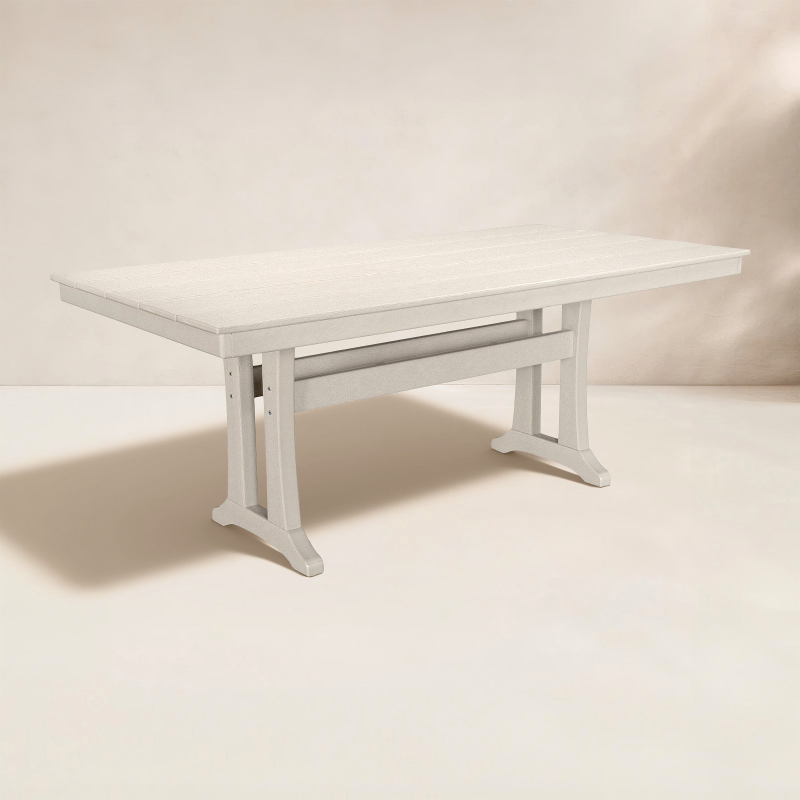 POLYWOOD® Tables 38" Patio Dining Table, Sand