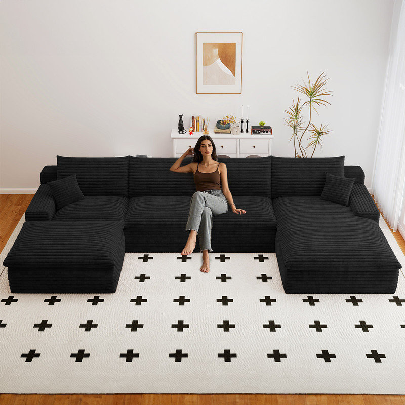 Canapé modulaire Boneless 135,9 po Cloud