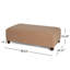 Banc de repose-pieds en tissu massif Callen-119867480
