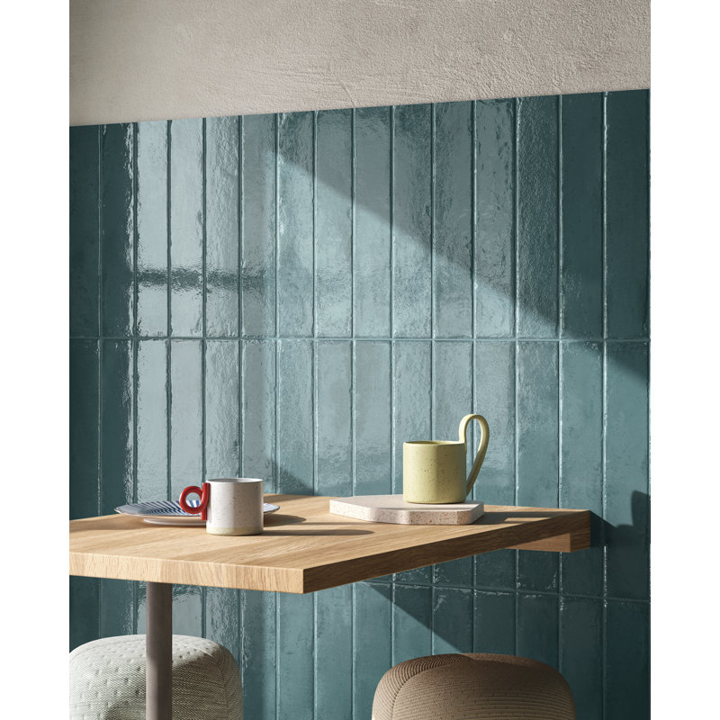 Ivox Black/ Blue/ Brown/White 3-in. x 16-in. Subway Glossy Porcelain Wall Tile, Apan