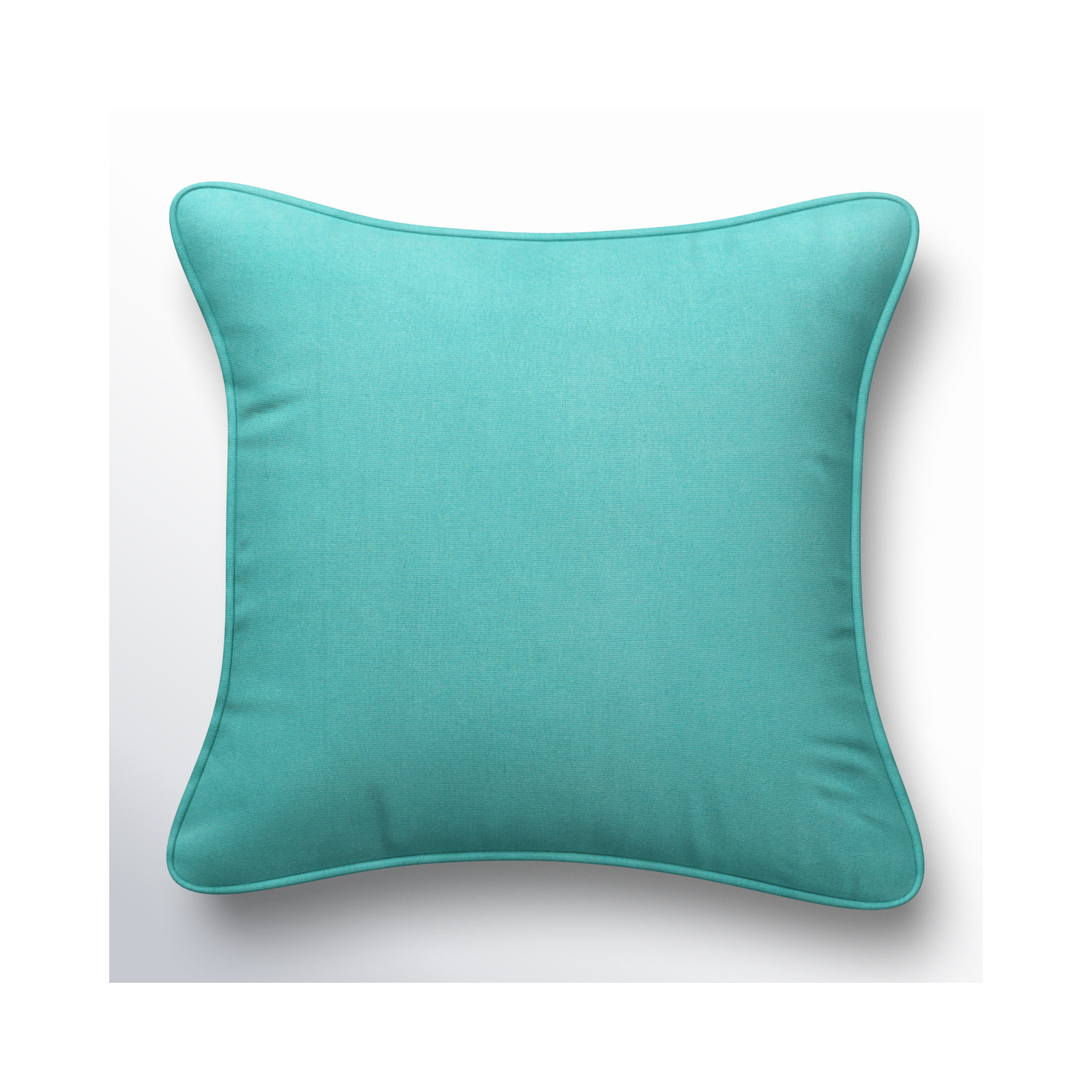 Hansah Indoor/Outdoor Throw Pillow, Sunbrella Canvas Aruba, 22" H x 22" W x 6" D