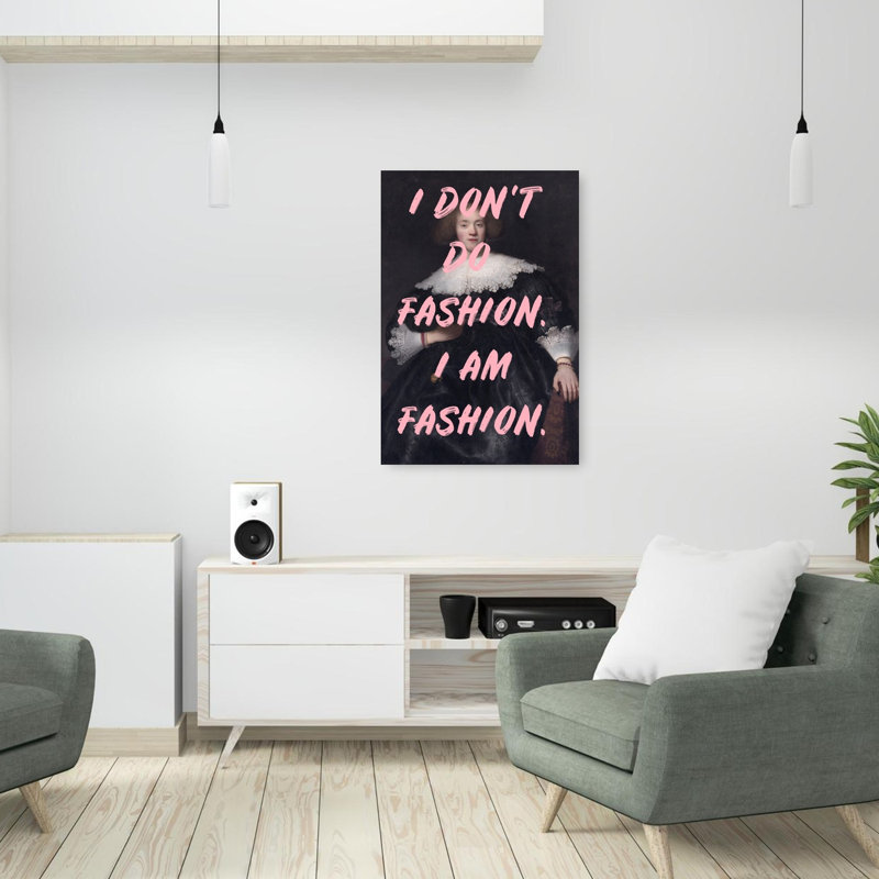 I Am Fashion Portrait Classic Elegant Modern Portrait Wall Art Print by Talitha McQueen - Print, 91.44cm H x 60.96cm W