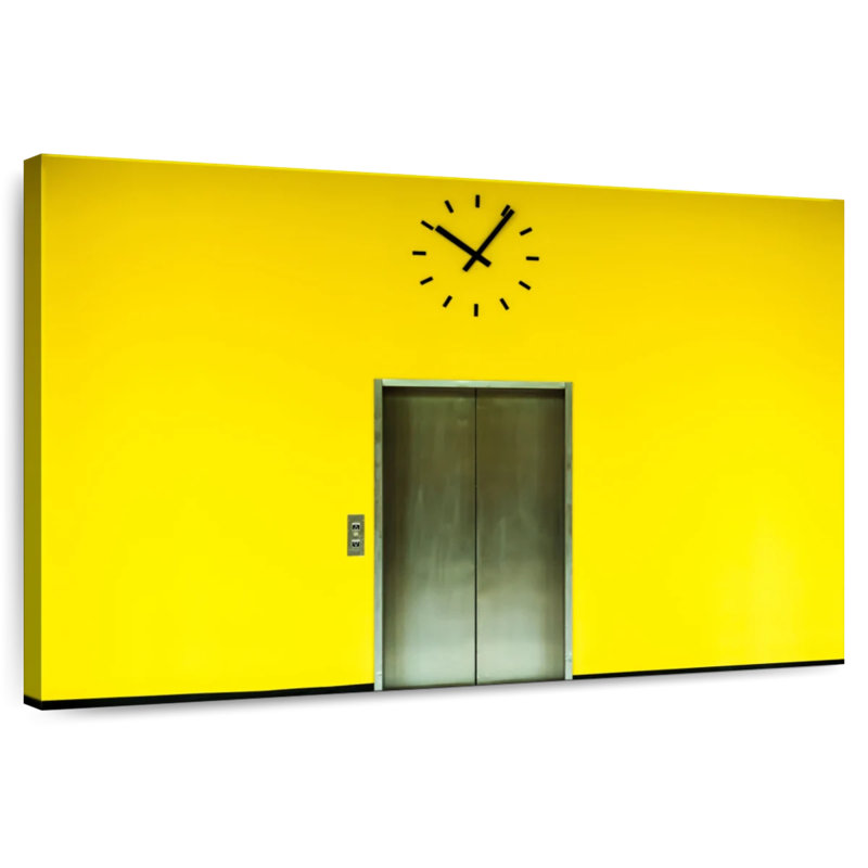 Yellow Elevator, 32" H x 48" W