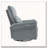 270° Power Swivel Rocker Recliner Chair, PU Leather Electric Glider Reclining Sofa with USB Ports-1678053964