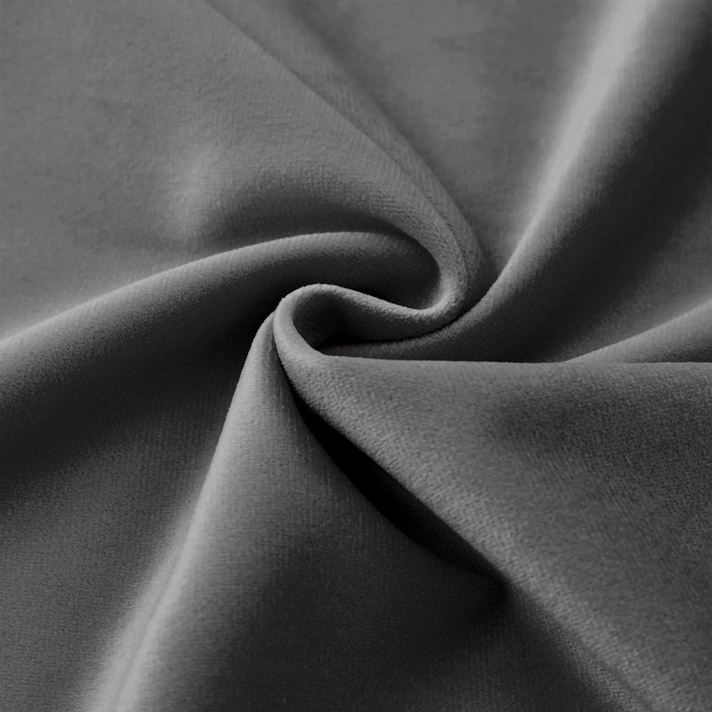 Perignan Square Scatter Crushed Velvet Cushion Cover, Grey