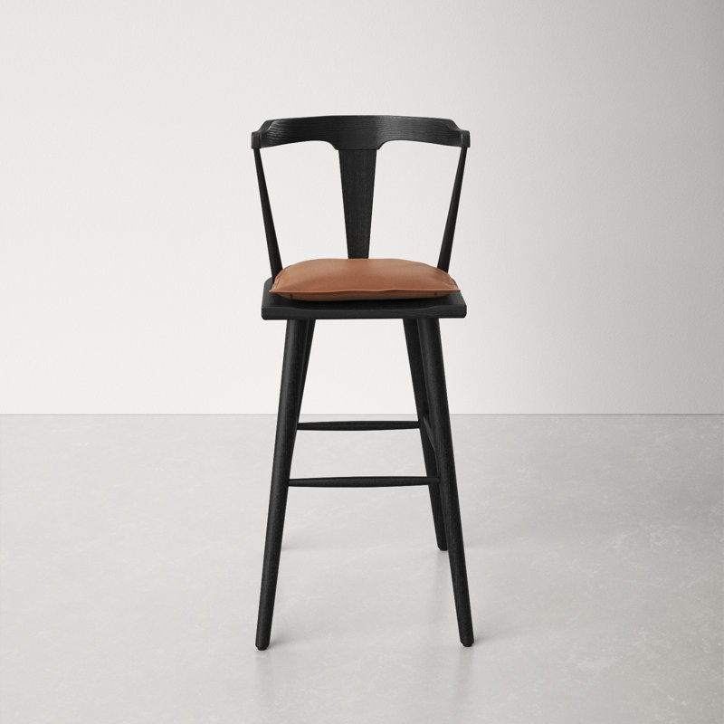 Boid Solid Wood Bar Stool, Bar Stool (28.75” Seat Height)