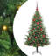 Artificial Pre-lit Christmas Tree with Ball Set-1130164431-1130164440